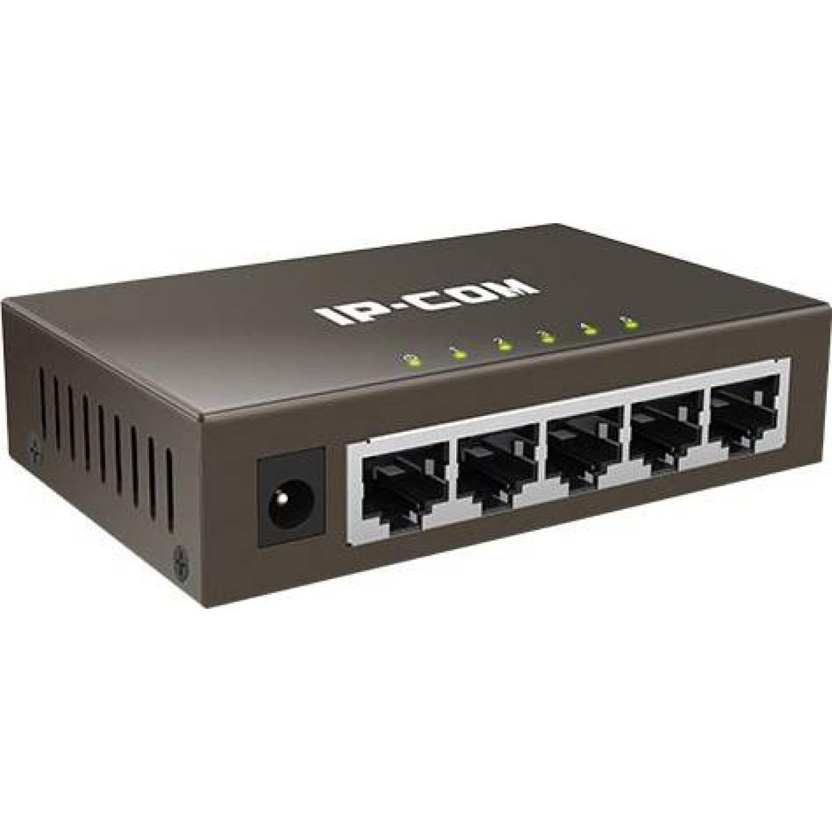IPCOM is a 5-port Gigabit unmanaged Ethernet switch designed for fast and simple network expansion. It provides stable, high-speed connectivity for home, office, and CCTV systems with plug-and-play installation and no configuration required.