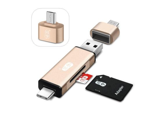 CARD READER USB3.0 AND OTG FOR SD AND TF/MICROSD MIICRO USB AND TYBE-C