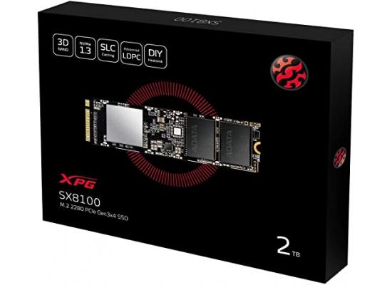 XPG SX8100 2TB 3D NAND NVMe Gen3x4 PCIe M.2 2280 Solid 