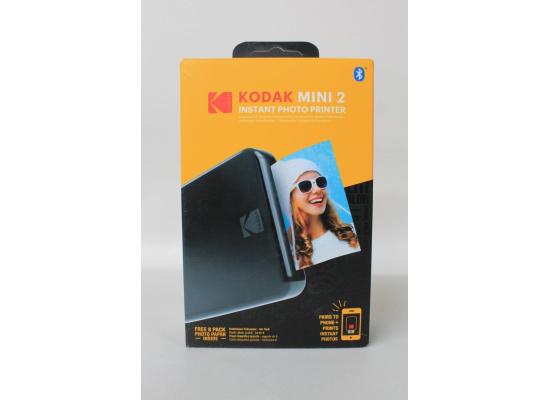 Kodak Mini-2 Instant Photo Printer 54X86MM (2.1X3.4INCHES) Via/Bluetooth W/8-Pack Photo Paper