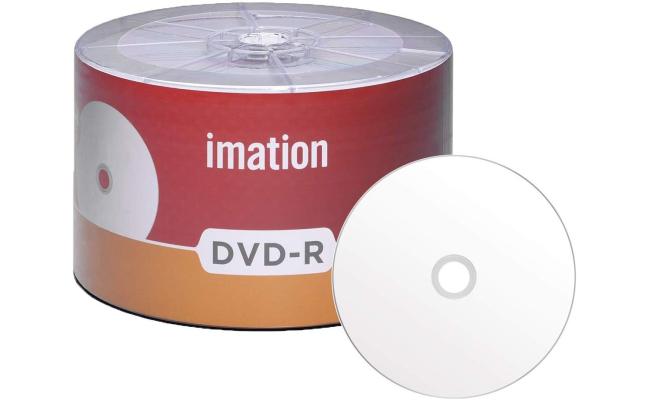 IMATION DVD-R-50PC VALUEPACK 16X/4.7GB/120MIN MADE IN VIETNAM WHITE INKJET PRINTABLE