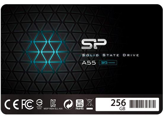 SILICON POWER 256GB SSD  7MM ULTRA SLIM 3D-NAND ACE-A55 READ UP TO 550MB/S WRITE UP TO 450MB/S
