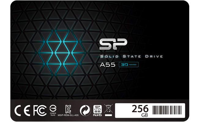 SILICON POWER 256GB SSD  7MM ULTRA SLIM 3D-NAND ACE-A55 READ UP TO 550MB/S WRITE UP TO 450MB/S