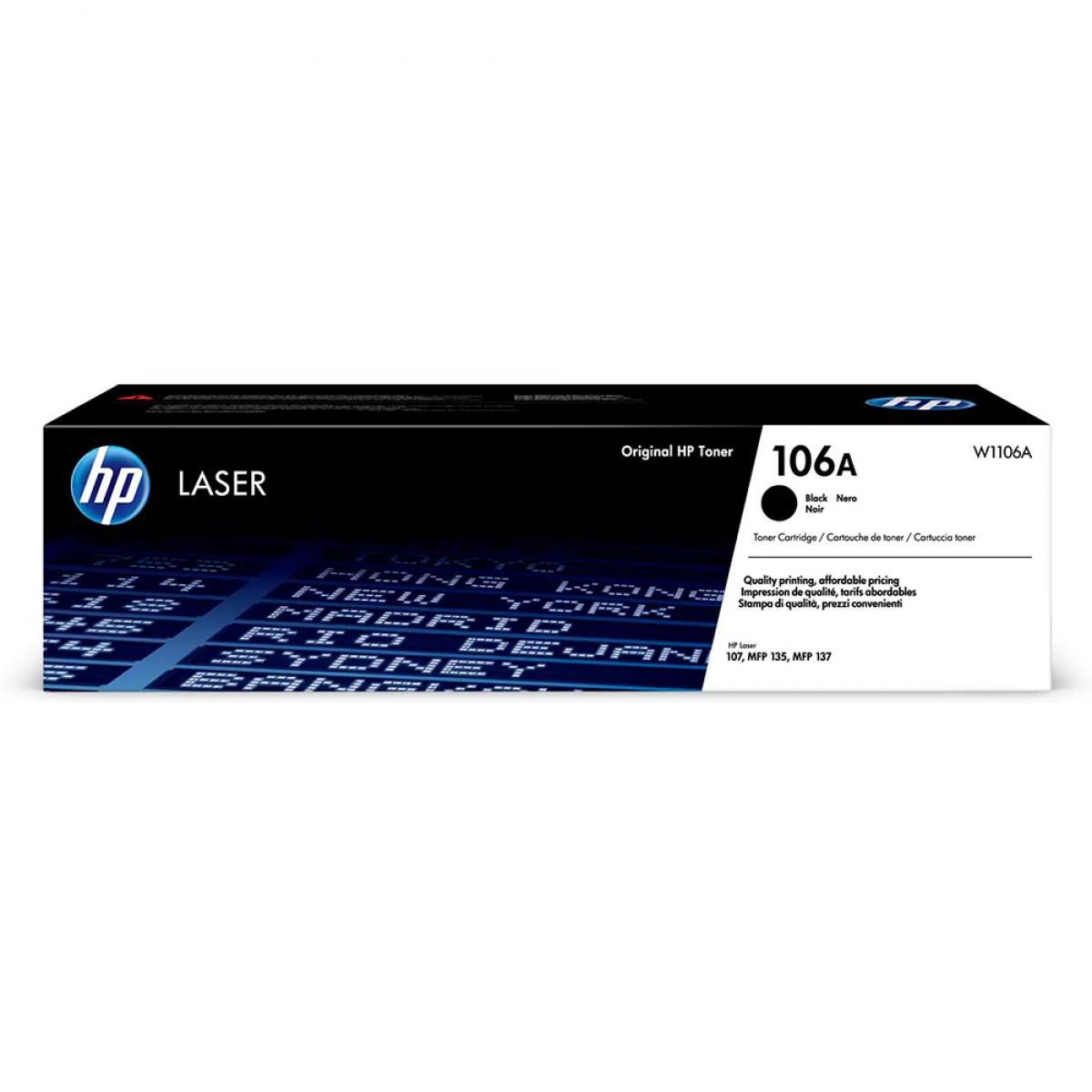 Hp 106a Black Original Laser Toner Cartridge W1106a Original W1106a Midteks 2738