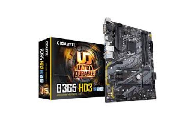 Intel B365 Ultra Durable motherboard with Dual M.2, GIGABYTE 8118 Gaming LAN with 25KV protection, 7 colors RGB LED strips support, WIFI upgradable slot, Anti-Sulfur Resistor Design, Smart Fan 5, CEC 2019 ready