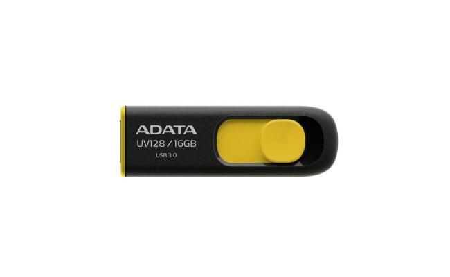 ADATA  UV128 16GB BLACK+YELLOW RETAIL
