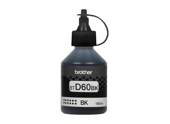 Brother BT-D60BK Ink Bottle, 108ml (Black) (Original)