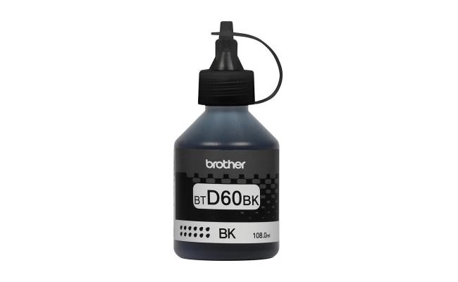 Brother BT-D60BK Ink Bottle, 108ml (Black) (Original)