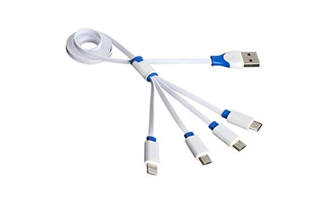 4 IN 1 Universal Cable Charge USB 2.0 to Lightning & MicroUSB & iphon 3,4 &ipad 1,2,3