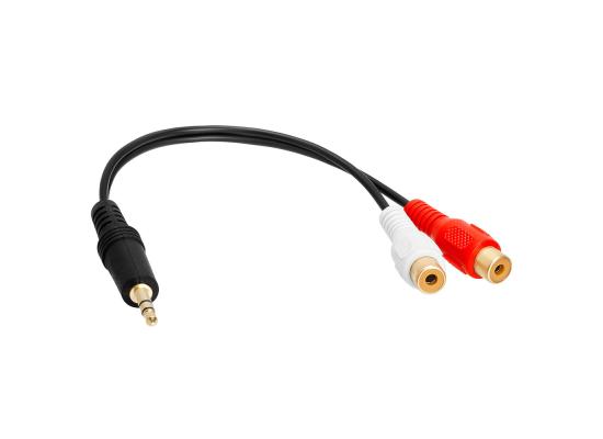 CONVERTER 3.5M TO 2X3.5F TRS STEREO FEMALE 2DUAL