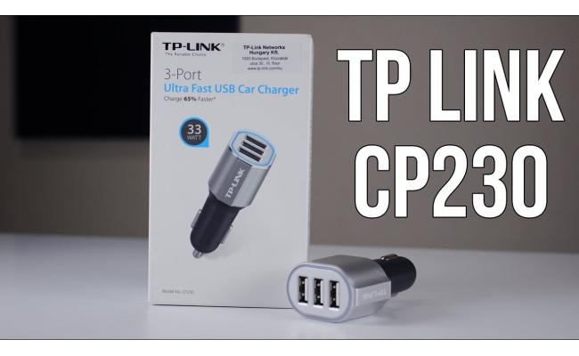 TP LINK CP230 UN 3-PORT USB CAR CHARGER ULTRA FAST 33W/6.6A