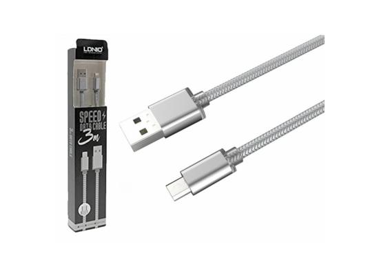 LDNIO LS31 3METER USB DATA CABEL 2.1A SAMSUNG