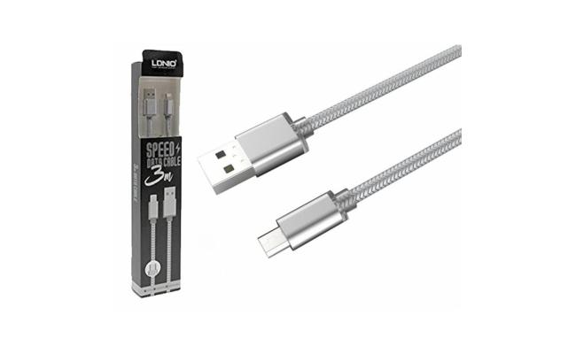 LDNIO LS31 3METER USB DATA CABEL 2.1A SAMSUNG