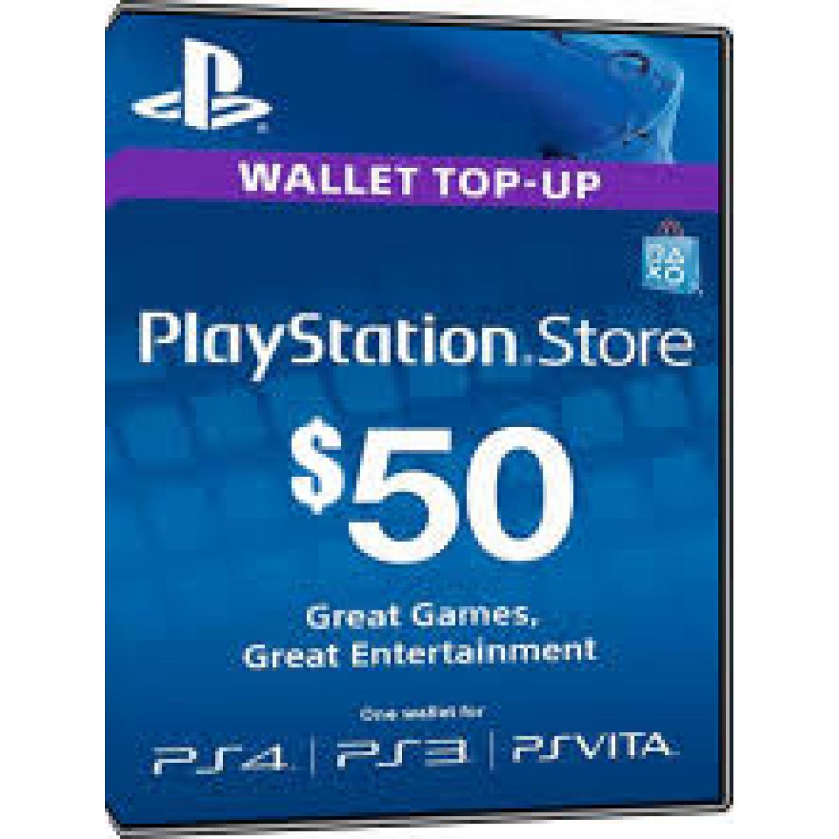 50 playstation store gift card