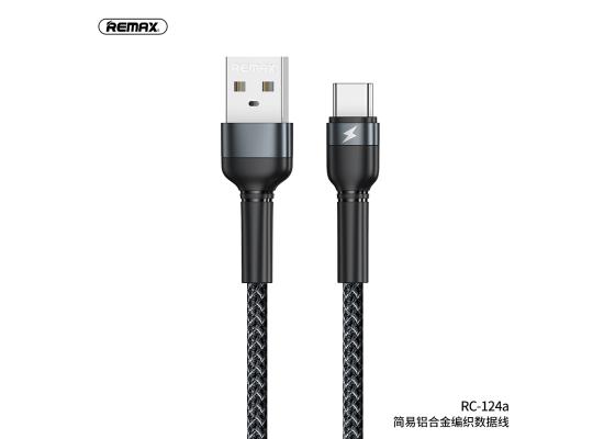 REMAX Jany aluminum alloy braided data cable for Type-C RC-124a
