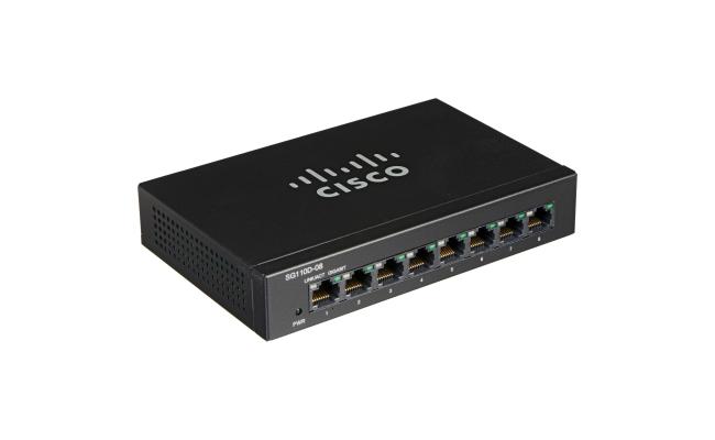 Cisco SG100D-08P 8-Port PoE Gigabit Desktop Switch