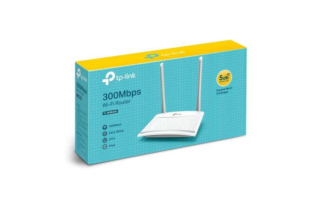 TP-Link TL-WR820N 300Mbps Wireless N Speed Router (White) 2XANT 5DBI ANTENNAS 1*WAN-PORT+2*LAN-PORTS 2.4GHZ-ONLY