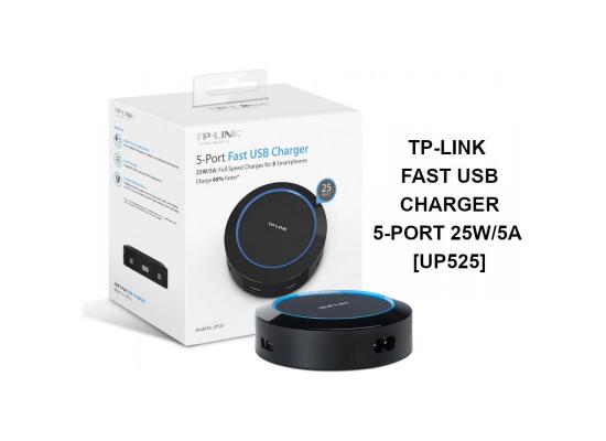 TP LINK 5-PORT FAST USB CHARGER 25W/5A FULL SPEED CHARGES FOR 5 SMARTPHONES CHARGE 65%FASTER