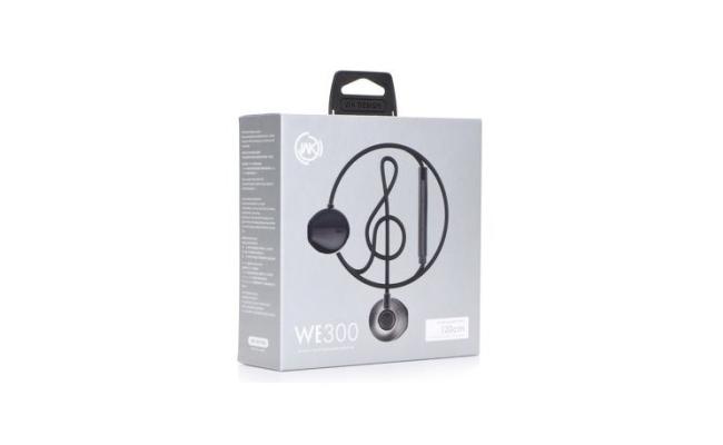 WK-DESIGN STEREO EARPHONES-W/MIC 1.2METER ''WITHOUT-RUBBER''