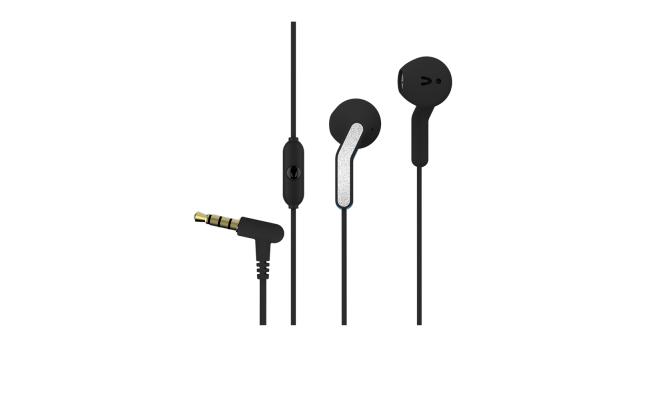WK-DESIGN STEREO-INTRA-CONCHA EARPHONES-W/MIC 1.2METER ''WITHOUT-RUBBER''