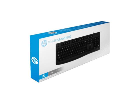 HP Wired USB Keyboard K200 (Black) 
