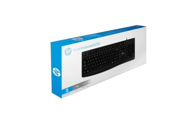 HP Wired USB Keyboard K200 (Black) 