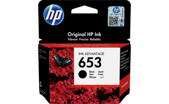 HP 653 Black Original Ink Advantage Cartridge (3YM75AE