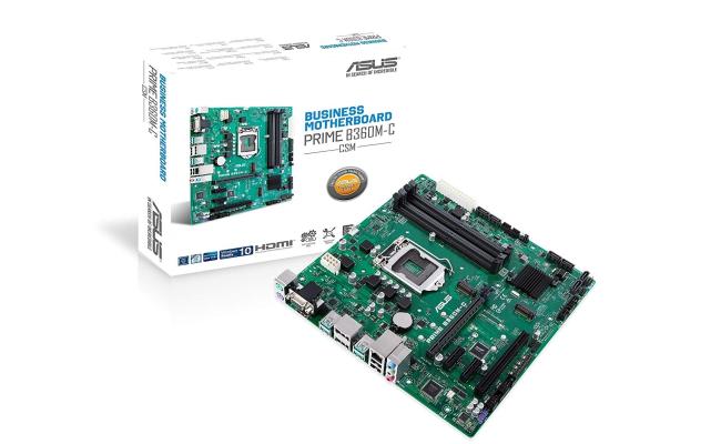 Asus Micro-ATX B360 business motherboard with enhanced security, reliability and manageability