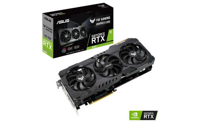 ASUS TUF Gaming GeForce RTX™ 3060 OC Edition 12GB GDDR6 buffed-up design with chart-topping thermal performance.