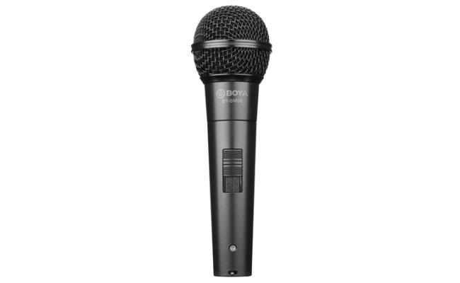 BOYA BY-BM58 is a cardioid dynamic vocal handheld microphone, it’s your ideal choice for capturing vocal and speech performance