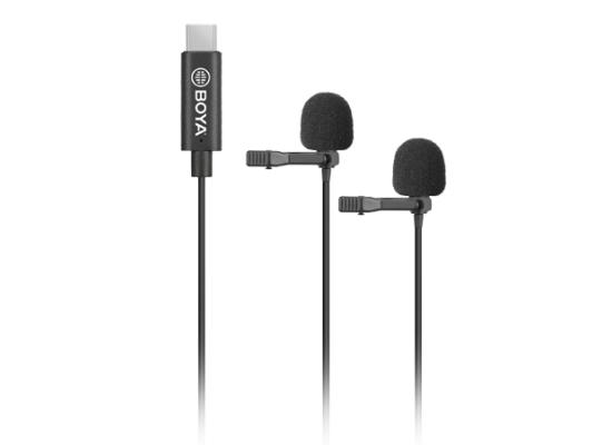  BOYA BY-M3D is a digital USB Type-C microphone and comprised of two of the well-received omnidirectional condenser lavalier microphones