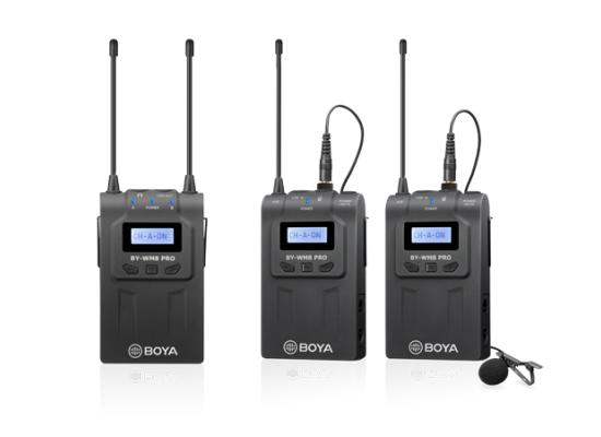 BOYA BY-WM8 Pro-K2 is an upgrated UHF Dual-Channel Wireless Microphone System