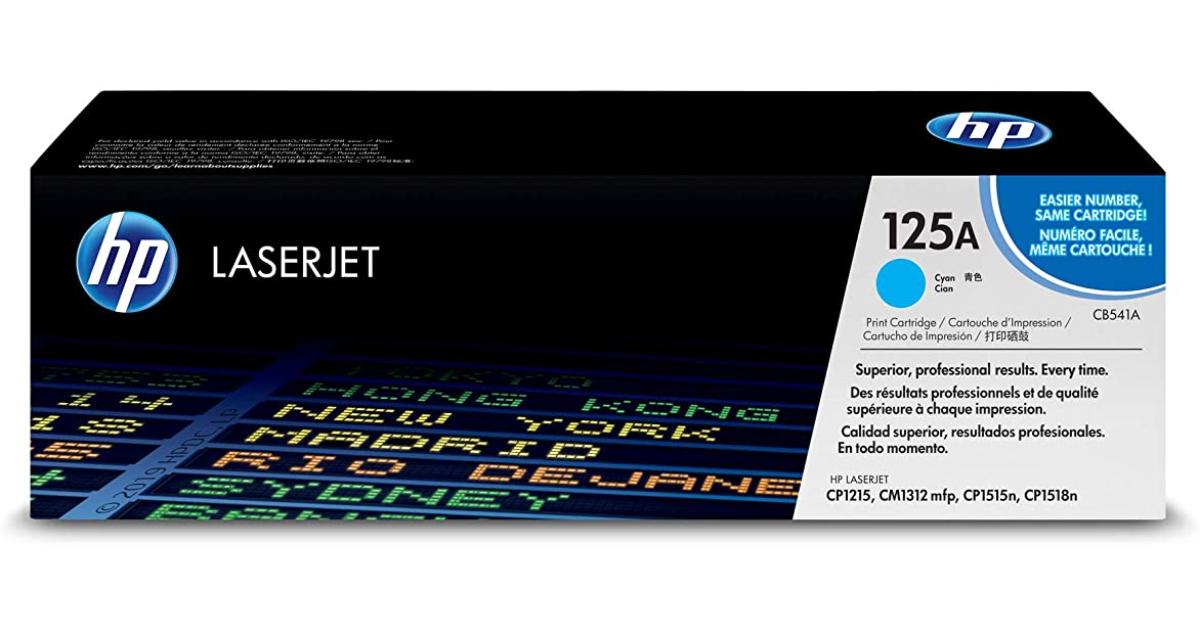 Hp 125a Laser Toner Cartridge Cyan Original Cb541at Midteks