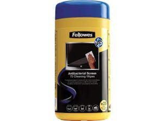 FELLOWES 75 ANTIBACTERIAL SURFACE CLEANIN WIPES