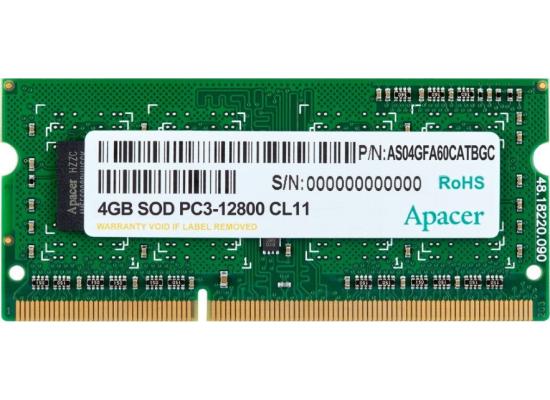 Apacer 4GB DDR3 1600 SODIMM 512x8 1R CL11, DS.04G2K.KAM (512x8 1R CL11)