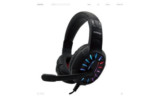 KOMC Gaming headset rgb special design G313 soft earpad best