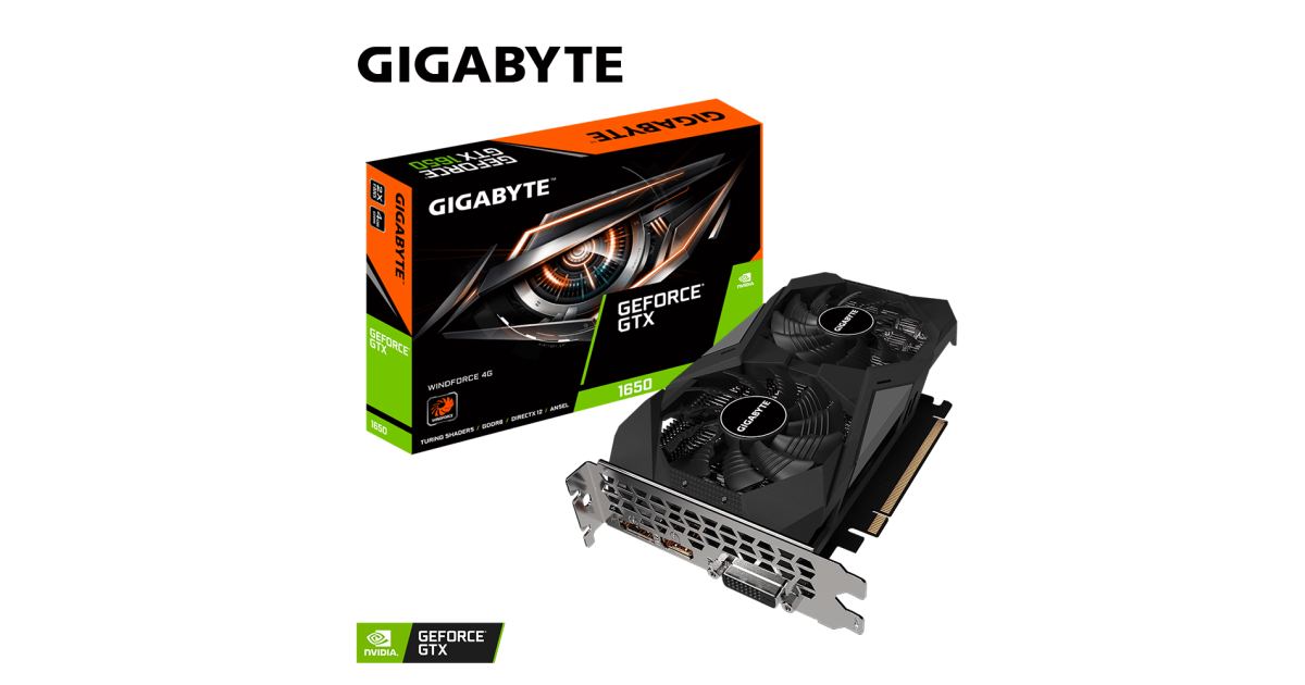 GIGABYTE GEFORCE GTX 1650 4.0GB GDDR6 | GV-N1656WF2-4GD | MIDTeks