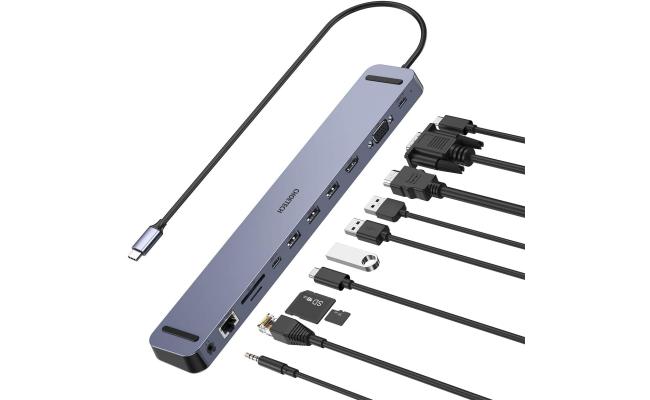 Choetech HUB-M20 11 In 1 USB Type C Hub Adapter Macbook Pro USB-C Docking Station
