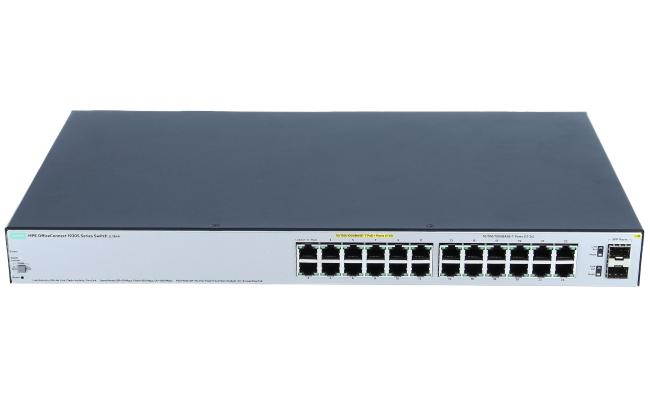 HPE OfficeConnect 1920S 26-Port PoE Gig Smart Switch-24xGE | PoE on 12 Ports (185W) | 2xSFP (JL384A)