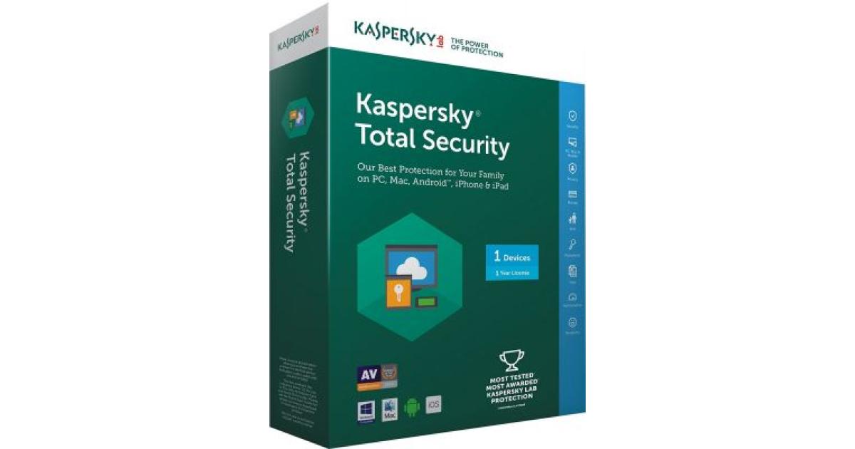 Kaspersky TOTAL SECURITY ACTIVATION CODE CARD KASPERT.SKEY