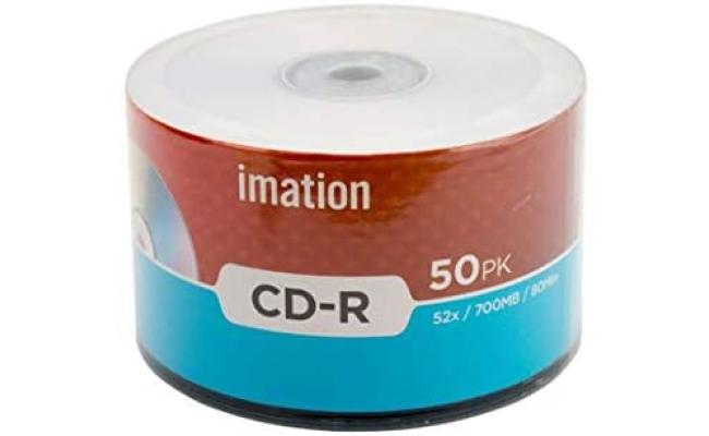 IMATION CDR 50 BULK WHITE INKJET PRINTABLE