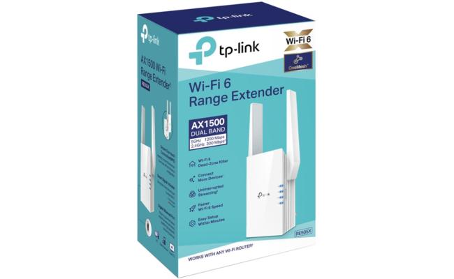AX1500 Wi-Fi 6 Range Extender RE505X New