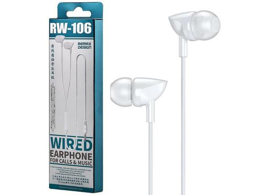 REMAX  IN-EAR HEADPHONE W/MIC RW-106