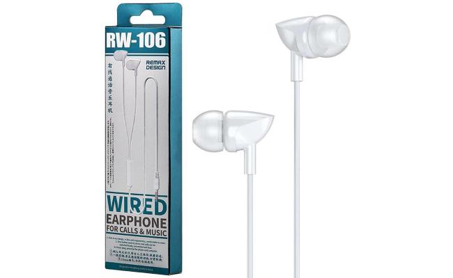 REMAX  IN-EAR HEADPHONE W/MIC RW-106