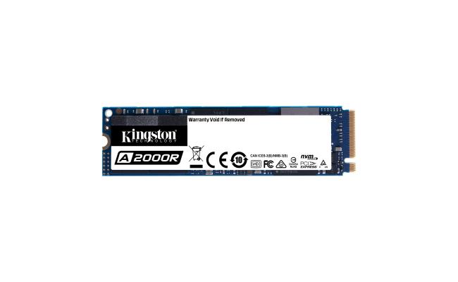 Kingston 500GB A2000 M.2 2280 Nvme Internal SSD PCIe Upto 2000MB/S with Full Security Suite SA2000M8/500G