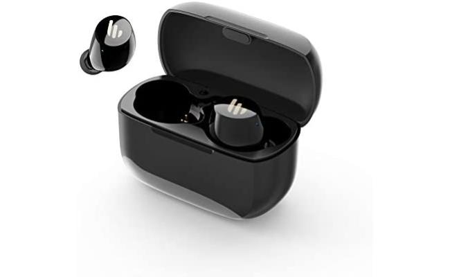 TWS5 True Wireless Earbuds - Up to 32 Hour Battery Life with Mic and Charging Case, Bluetooth v5.0 aptX, IPX5 Splash & Sweatproof, Easy Pairing