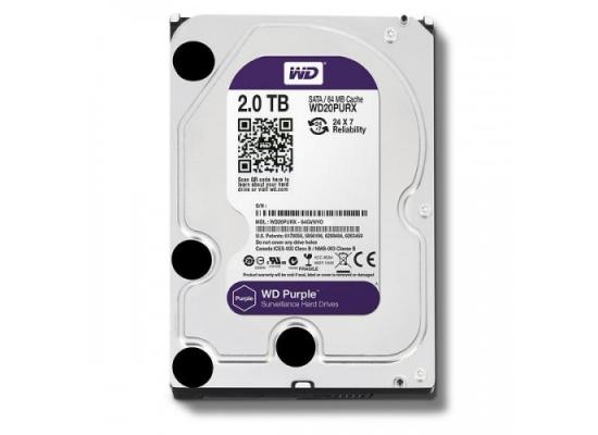 WD Hard Disk Internal 3.5' - 2TB SATA Purple  WD20PURZ