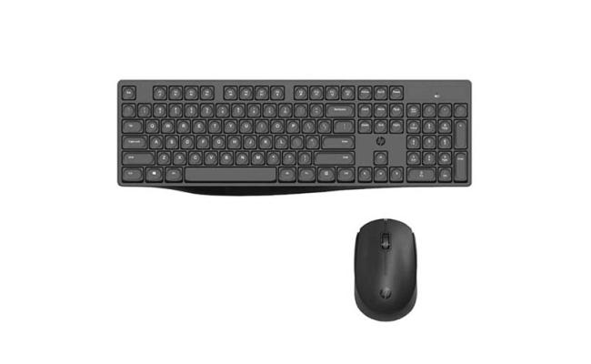 HP CS10 Wireless Keyboard &Amp; Mouse (Ergonomic Design // Silent Typing Keys // Black)
