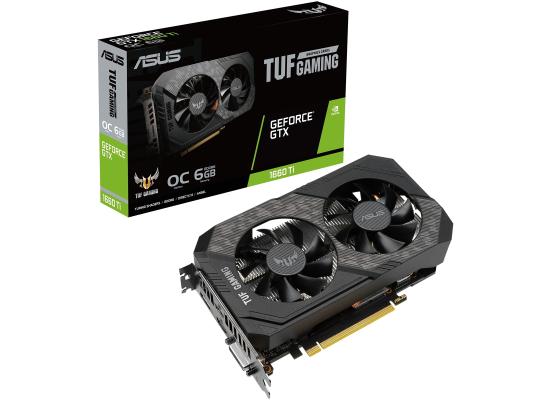 ASUS TUF Gaming GeForce® GTX 1660 Ti EVO OC Edition 6GB GDDR6 rocks high refresh rates for an FPS advantage without breaking a sweat