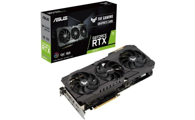 ASUS TUF Gaming GeForce RTX™ 3070 Ti OC Edition 8GB GDDR6X buffed-up design with chart-topping thermal performance